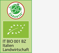 Bio Garantie mit EU-Bio-Logo Italien Landwirtschaft